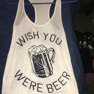 Long graphic tank top